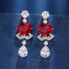 Zhuang Sheng joias base de cobre joias banhadas a ouro conjunto cor de tesouro simulação saia retrô avançada conjunto feminino 10*12