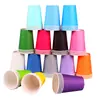 100 Piezas Vasos de Papel de Colores Jardín de Infancia Hechos a Mano DIY Paquete Mixto Desechable Engrosados Rojo Amarillo Azul Verde Negro Blanco