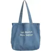 Bolso de mezclilla desgastada, bolso de mezclilla lavado estilo coreano, bolso de mezclilla al por mayor, bolso de hombro simple y versátil, bolso de lona casual y artístico