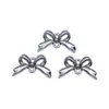 20X12Mm 1.05g Liga de Prata Antiga Acessórios de Joia Conector de Laço DIY Retrô