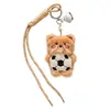 Chaveiro de Cordão de Pelúcia Ins Pingente Decorativo de Bolsa Estilo Menina Coração Desenho Animado Boneco Brinquedo Bola de Futebol Basquete Fofo
