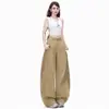 Verano Nuevo Diseño Estilo Retro Americano Chica Picante Pantalones Cimitarra Versátiles Adelgazantes Multibolsillos Pierna Ancha Cargo Pantalones Casuales