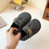 Moda para Niñas Birkenstock Felpa Cálido Dos Capas Zapatos de Algodón 2026 Invierno Nuevo Niños Bebé Suela Suave Exterior Zapatos Peludos