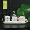 Plato de Frutas para Ofrenda a Buda, Set de Ofrenda a Buda para el Hogar, Copa de Ofrenda, Florero, Quemador de Incienso de Cerámica con Relieve Dorado, Set de Ofrenda a Buda