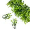 Vime transfronteiriço folhas verdes flor videira videira árvore artificial folhas bloqueio de estrada plástico flor decoração calha planta verde acessórios