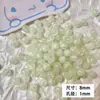 Contas de vidro com sensação de jade quebrado de 8 mm, contas soltas, furo reto, material para acessórios de joias para colar pulseira presilha DIY feito à mão