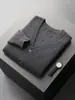 Cárdigan de lana pura 2026 otoño e invierno para hombre, cuello en V, camiseta base de capa de aire, chaqueta cálida casual de negocios para mediana edad