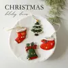 Colgantes de Mini Árbol de Navidad de Resina Transfronterizos Decoraciones Navideñas Calcetines para Árbol de Navidad Bolsas de Regalo Accesorios Colgantes