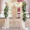 Gasa de Boda Forest Lawn Decoración de Arco Exterior Cortina Colgante Decoración de Boda Cortina de Gasa