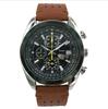 Reloj de Hombre Transfronterizo de Comercio Exterior Reloj Wish Correa de Acero Serie de Seis Agujas Ferrocarril del Oeste Reloj de Cuarzo Reloj de Hombre Moderno