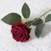 Rosas de Terciopelo Sintético Cuidadosamente Seleccionadas para San Valentín Decoración de Boda para el Hogar Pared de Flores Tacto Flores Sintéticas Flores Artificiales Falsas