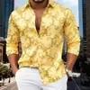 Camisa de manga larga para hombre de primavera y otoño, nueva camisa de manga larga suelta elástica en cuatro direcciones para hombre