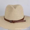 Chapéu Transfronteiriço Estilo Étnico Retrô com Topper de Palha Tira de Chapéu de Cowboy Acessórios de Cinto Especial Renda Decorativa Retrô