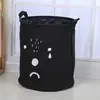 Tela Impermeable Expresión Barril Cesta para Ropa Sucia Plegable Cesta para Ropa Sucia Barril de Algodón y Lino Cesta para Ropa Sucia Bolsa de Almacenamiento