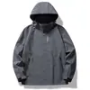 Nueva chaqueta ligera para exteriores para comercio exterior, color liso, unisex, chaqueta de trabajo a prueba de viento e impermeable, admite impresión de logotipo