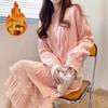 Vestido Feminino Outono e Inverno Longo Acima do Joelho Cyber Celebridade Ponto de Renda Estilo Preguiçoso Solto Torcido Tricô Pulôver Suéter Tendência