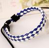 Barraca Taobao fornecimento quente versão coreana de pulseira tecida de PU moda pulseira masculina e feminina joias de couro vendas diretas da fábrica