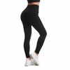 Calça de yoga feminina com estampa de pêssego, cintura alta, modeladora de barriga, levantadora de glúteos, justa, calça fitness, calça esportiva de corrida feminina com alta elasticidade