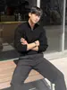 Suéter de punto para hombre con cuello medio y cremallera, jersey casual de punto de manga larga de alta gama, chaqueta blanca elegante y versátil