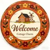 Novo produto transfronteiriço: Placa de porta de abóbora de madeira impressa plana, decoração de parede criativa, placa de decoração de feriado, atacado do fabricante