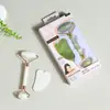 Set de Herramientas de Belleza Rodillo de Jade de Cuarzo Rosa Natural Transfronterizo para Masaje Gua Sha de Cuerpo Completo, Masaje Facial y Herramienta de Gua Sha para la Espalda