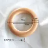 Anillos para Cortinas de Madera Maciza, Anillos para Colgar, Accesorios de Ganchos, Anillos para Barra Romana, Anillos para Colgar, Anillos de Madera, Materiales Auxiliares