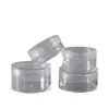 Caixa pequena redonda transparente de PS de várias especificações 5ml-50ml para creme, cosméticos, embalagem portátil para viagem