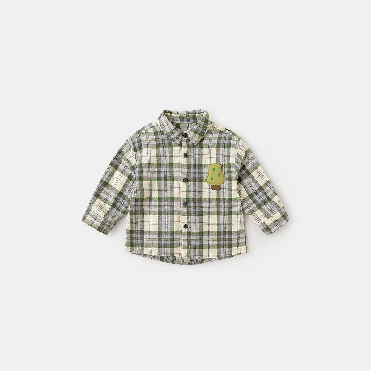 儿童秋季新款格子衬衫_SKU图01