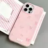 Lazo Rosa Adecuado para Apple 16Promax Gelatina Dos en Uno 14 15 Dibujos Animados Lindo 17 Carcasa Dura 15Pro