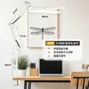 Luminária de mesa LED de dupla cabeça com proteção para os olhos para a indústria da beleza e escritório, design de fixação para duplo cenário com braço retrátil, fonte de luz dupla face, dimerizável, pode ser fixada em livros