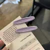 Pinza para el pelo ovalada linda y colorida, resorte de crema, versátil para primavera y verano, clip para flequillo lateral de niña, pinza estilo coreano macarrón