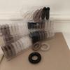 Elásticos de Cabelo Fio de Telefone Coloridos Transparentes em Gradiente para Mulheres, Tamanho Pequeno, Elásticos Sem Marcas, Acessórios de Cabelo Que Não Danificam o Cabelo
