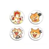 Broche de Gato Naranja de Dibujos Animados, Insignia Divertida con Temática de Gatos, Pin de Accesorio Personalizado para Estudiantes, Pequeño Regalo