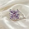 Cierre de Flor de Ciruelo Europea e Ins Cierre de Una Sola Fila Pulsera de Perlas de Múltiples Capas Incrustada con Circonita Cierre de Collar