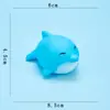 Juguetes para el agua del baño de niños peces de goma blanda tortuga cangrejo pulpo varios animales marinos pequeños animales que rocían agua juguetes