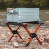 Estante para Cubo de Hielo de Camping al Aire Libre Aleación de Aluminio Ajustable Caja Aislada Estante Conveniente Plegable Estilo Camping Estante de Almacenamiento Estante para Cubo