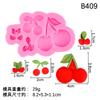 Molde de Silicone Formato de Pirulito Tulipa Cereja Coroa de Doces Desenho Animado Acessórios para Decoração de Bolo de Chocolate Fondant
