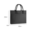Bolsa para Archivos A4 de Tela Oxford Bolso de Mensajero Bolsa para Archivos de Lona para Hombre Bolsa de Información para Estudiantes Bolsa para Conferencias Maletín Reunión de Negocios