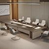 Grande mesa de conferência, mesa longa, simples, moderna, mesa de negociação e cadeira, combinação de sala de reunião, retangular, novo, estilo chinês, móveis de escritório