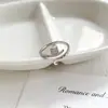 Anel de Gato Zircônia Estilo Coreano para Mulheres, Super Brilhante, Nicho, Feminino, Design de Desenho Animado, Anel Aberto Ajustável para Dedo Indicador, Acessório de Joia