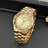 Modelos Básicos Venta al por Mayor en Stock Directo del Fabricante Relojes de Cuarzo Venta al por Mayor Transmisión en Vivo Negocio Correa de Acero Cruz de Pedrería Dorada Transfronterizo Alta Gama