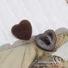 Amor Flocado Botón Suéter de Cachemira Ropa Acolchada de Algodón Hebilla Decorativa Botón de Piel de Alta Gama Ropa Accesorios Combinables Accesorios de Botón
