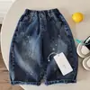Calça Longa Infantil Primavera e Outono 26 Outono Novo Meninos e Meninas Solta Casual Calça Estrela Bebê Criança Estilosa Jeans Calça Reta