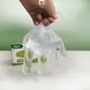 Guantes desechables extraíbles en caja, guantes de película transparente aptos para alimentos, impermeables para comer y barbacoa