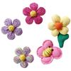 Accesorios para zapatos con agujeros transfronterizos 2025 primavera y verano nuevas flores de felpa lindas hebilla de zapato diy flor de zapato flor de mariposa de algodón