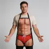 Avental de festa sexy de homem musculoso, avental personalizado criativo, moda divertida e peculiar para festas, transfronteiriço