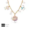 Collar Colgante de Tortuga Perla Luna Transfronterizo Accesorios Lujo Ligero Nicho Estilo Vacaciones Verano Dopamina Mujer Gama Alta