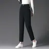 1071 Calça Cropped Harlan Roupa Externa Lavagem Básica Jeans de Algodão Calças Primavera e Outono 2025 Nova Cintura Alta Elástica Feminina