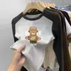 Camada Base Térmica de Fleece para Meninos 2026 Outono/Inverno Novo Estilo Crianças Tamanho Médio a Grande Camiseta de Manga Longa com Patchwork Gola Redonda Roupa Íntima Top Escovado