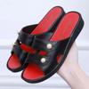 Fabricante en stock Nuevas chanclas de cuña de verano para mujer, sandalias cómodas de suela blanda para mujer, sandalias de plástico de moda